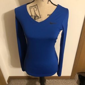 Cobalt blue workout shirt